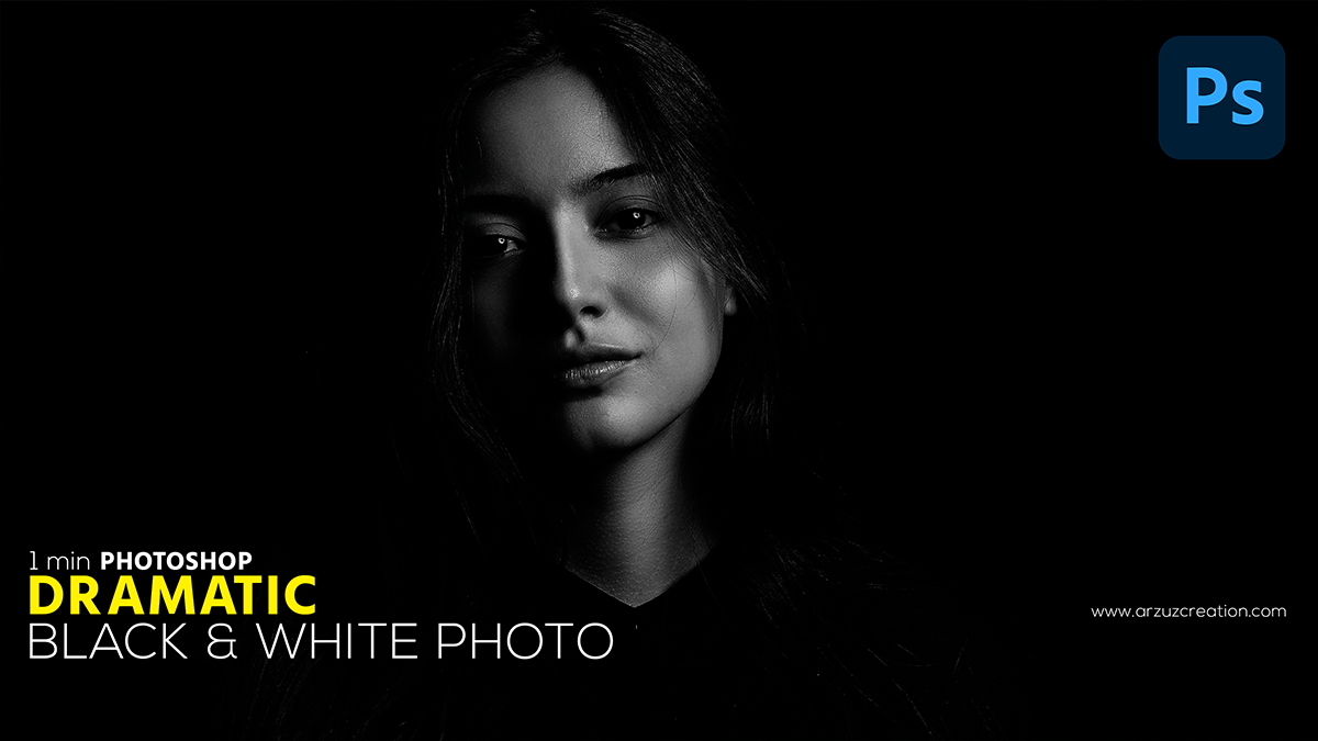 How to Make a Dramatic Black and White Photoshop