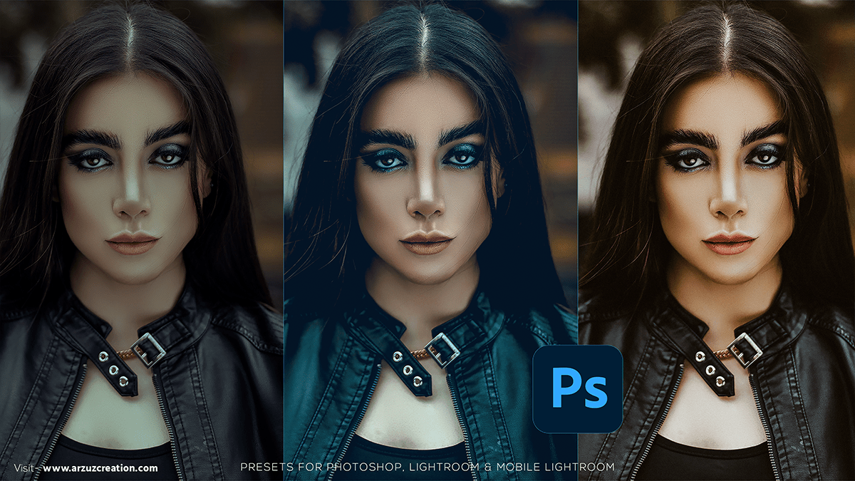 Fashion portrait editing photoshop presets, camera raw presets free download