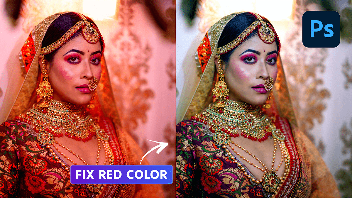 Red Color Cast Remove in Photoshop 2024 – Photo Editing Tutorial