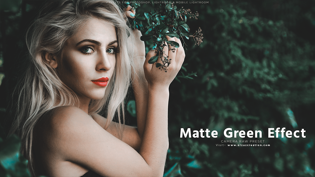 Matte Green Effect Photoshop Preset 2024