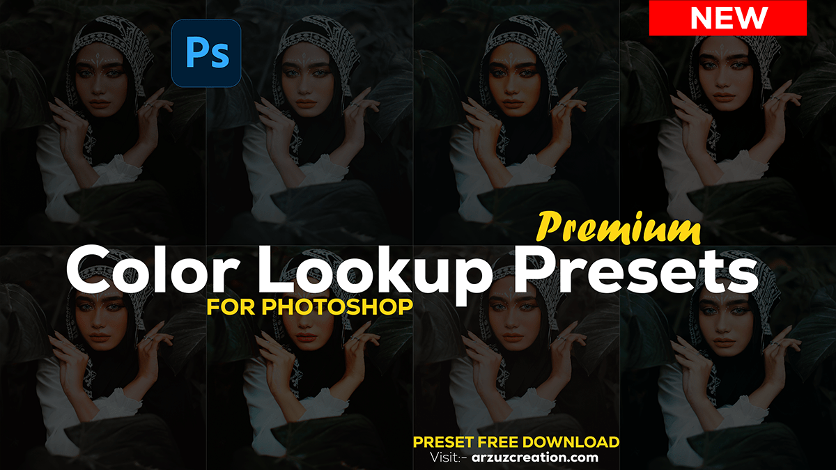 Color Lookup Presets 3DLuts For Photoshop CC