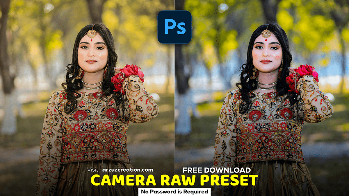 Outdoor Wedding Portrait Edit in Adobe Photoshop 2024