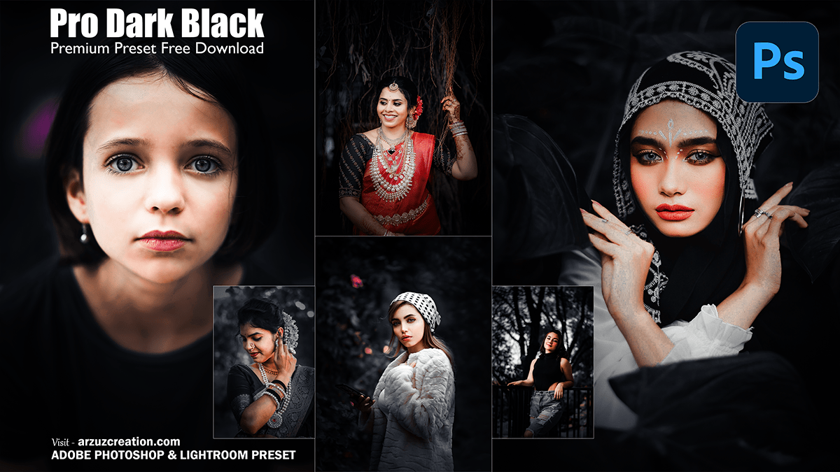 Adobe Lightroom Dark Black Effect Photo Editing