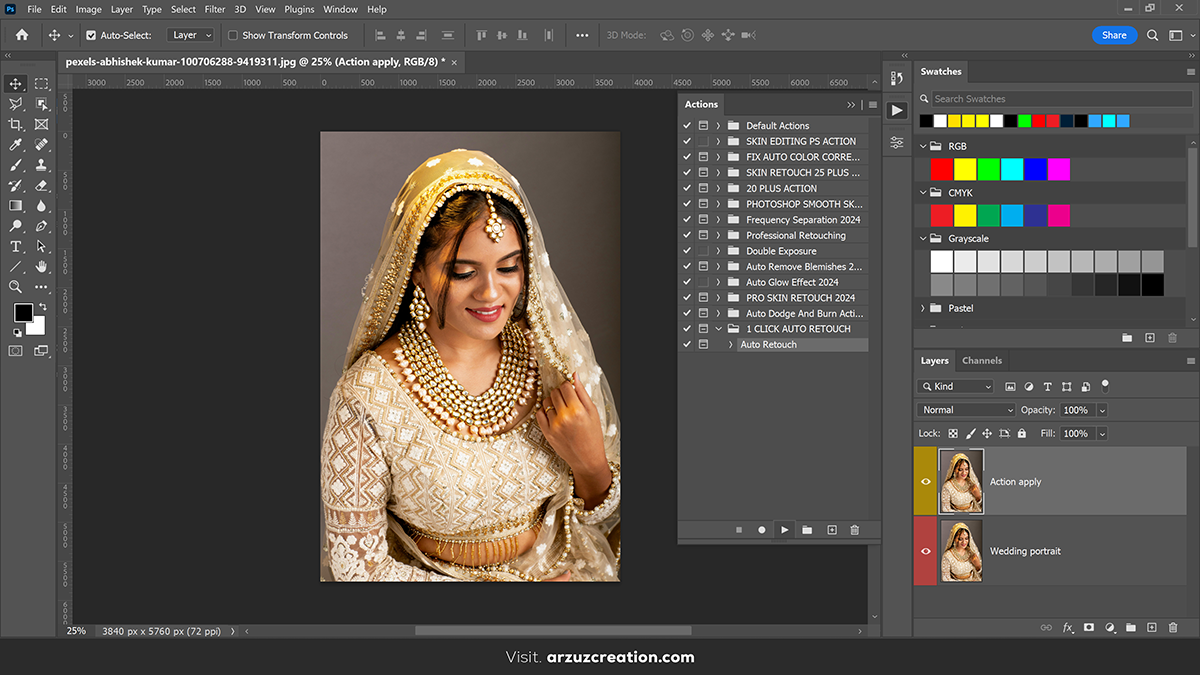 How to Use Actions in Adobe Photoshop 2024