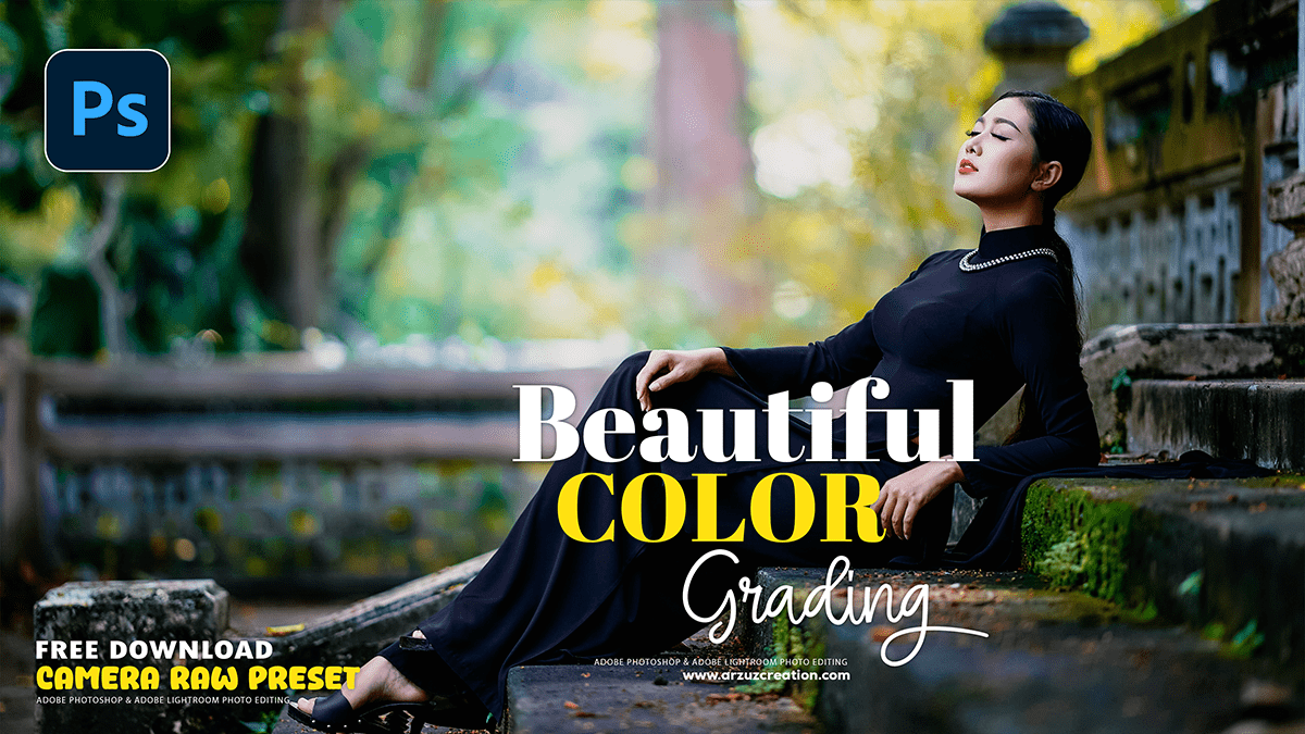 Outdoor Portrait Beautiful Colour Grading in Adobe Photoshop