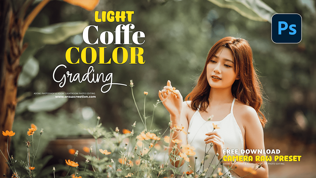 Coffee Look Colour Grading Photo Editing in Adobe Photoshop