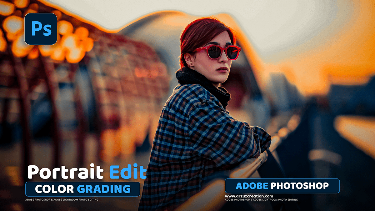 Portrait Photo Colour Grading in Adobe Photoshop 2025