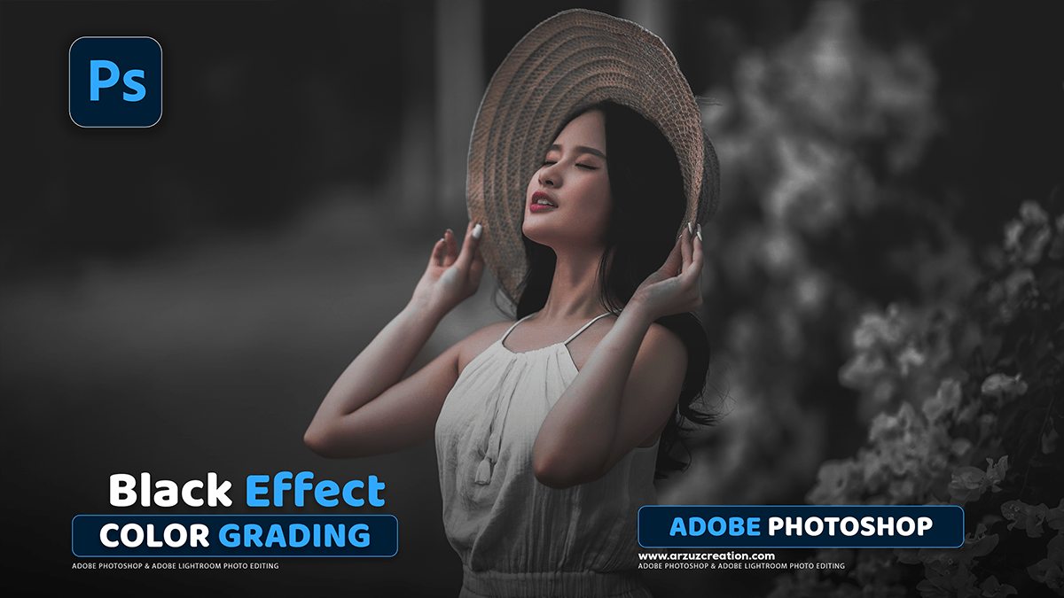 Professional Black Color Grading: Camera Raw Filter Photoshop