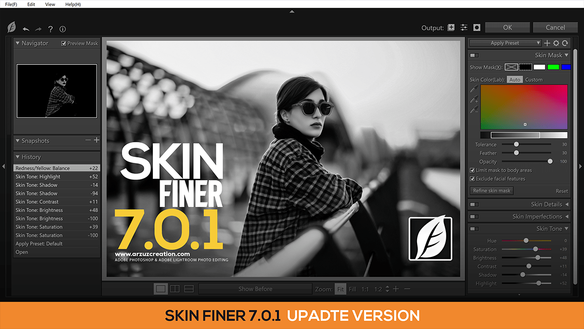 Photoshop Skin Finer 7.0 Tutorial For Beginners