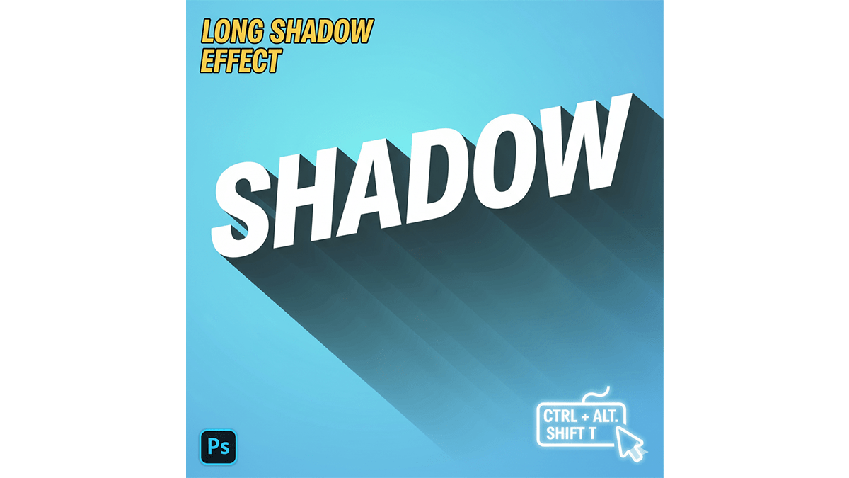 How to Create Long Shadow Text in Photoshop