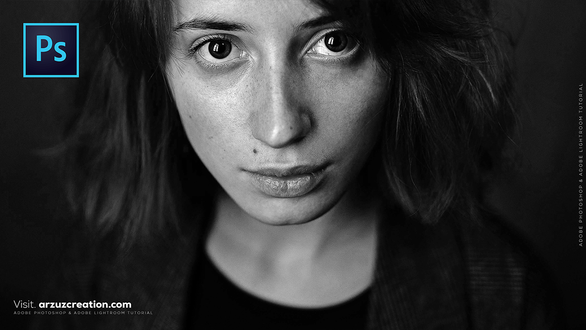 Adobe Photoshop: Dramatic Black and White Portrait Tutorial