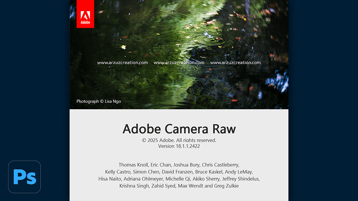 Editing in Adobe Photoshop Camera Raw Filter 18.1.1