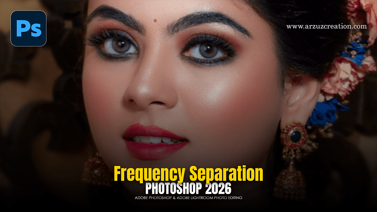 Frequency Separation Skin Retouching in Adobe Photoshop 2026