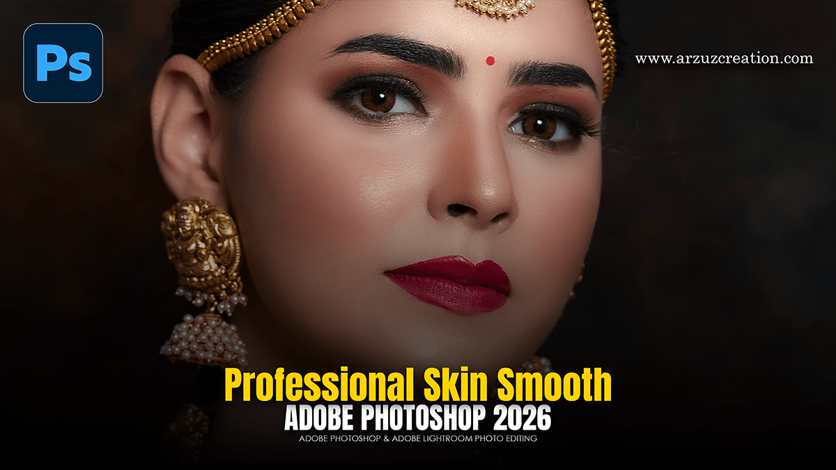 Professional Skin Smooth Using Adobe Photoshop 2026