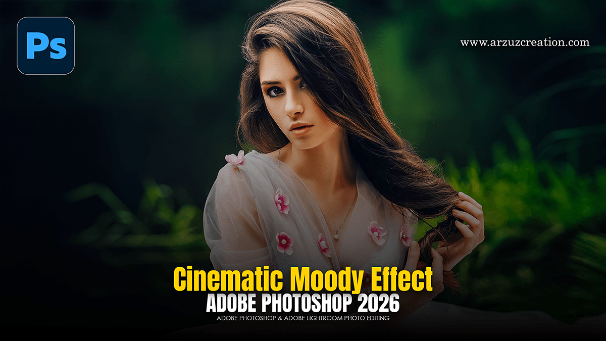Cinematic Moody Green Tone Photo Editing in Adobe Photoshop