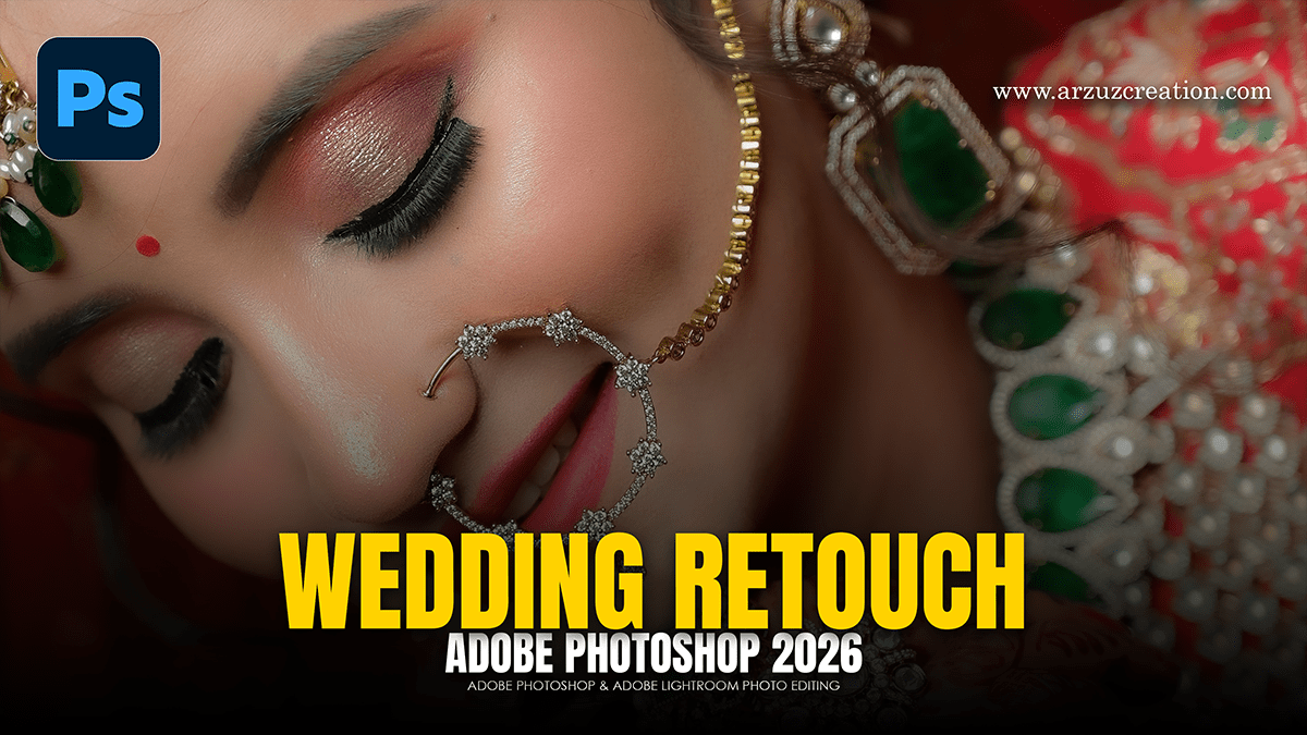Wedding Retouching in Adobe Photoshop CC 2026 for Beginners