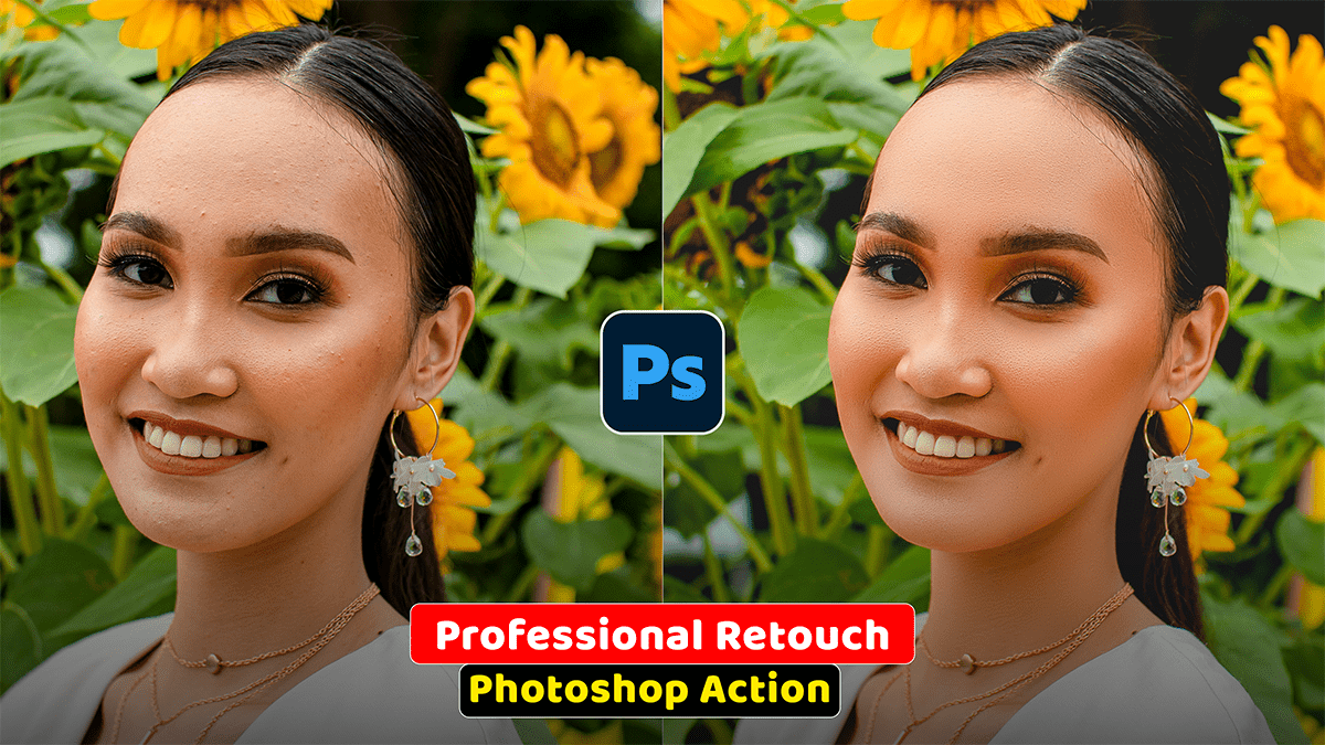 Adobe Photoshop Action: Professional Skin Retouching